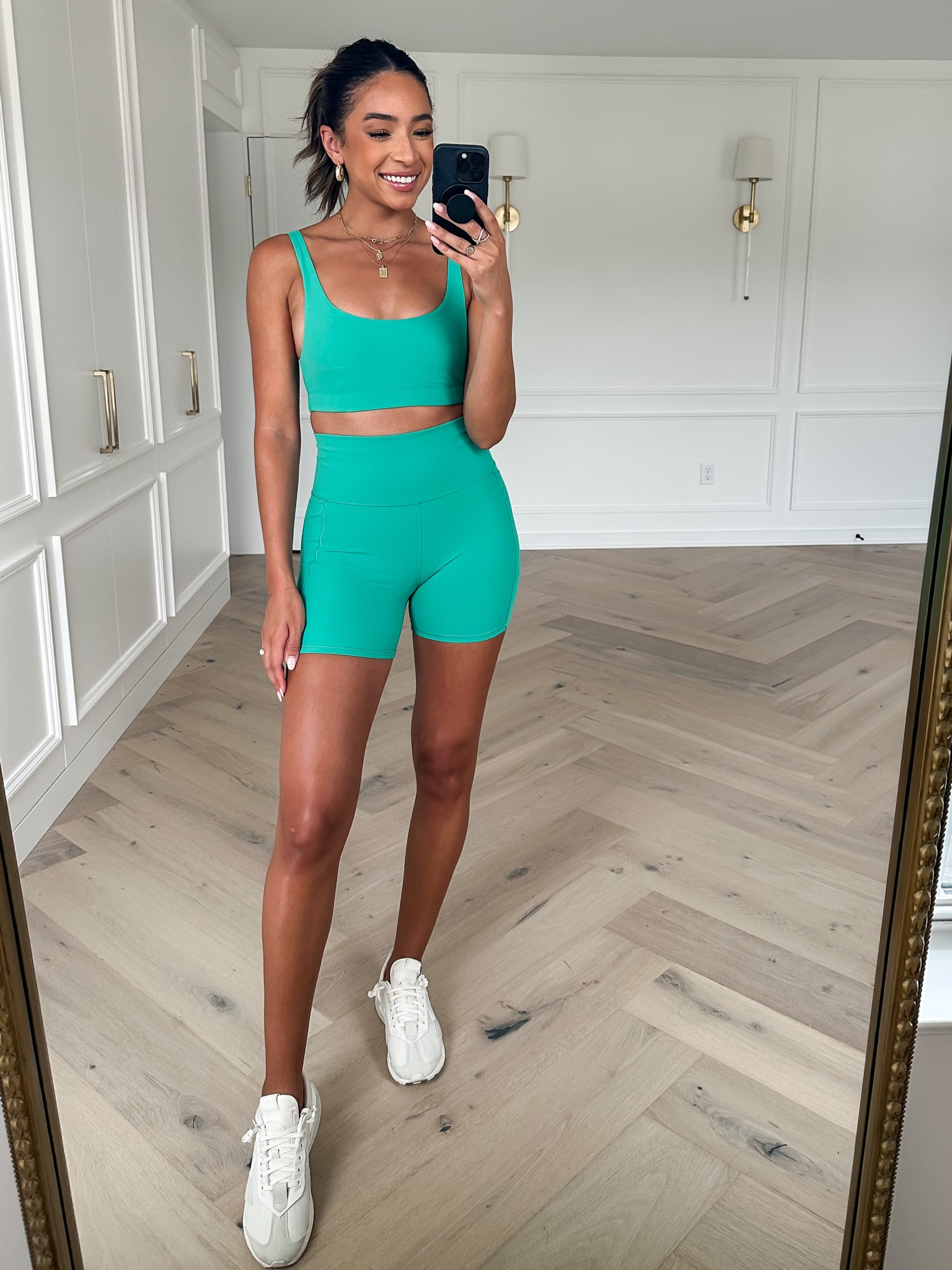 Vuori faves! Love this color so much - perfect workout set for lower impact days. I’m wearing a XS top (I should have done a Small) and Small shorts 

#LTKstyletip #LTKfit #LTKunder100