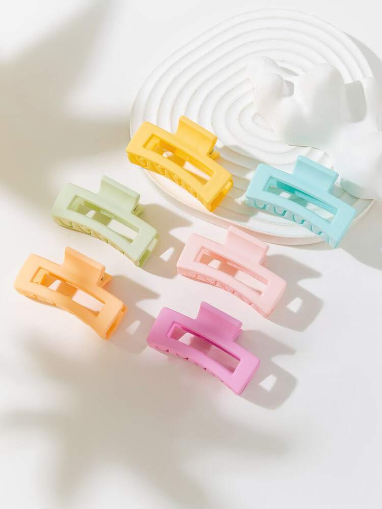 6pcs Geometric Hair Claw | SHEIN
