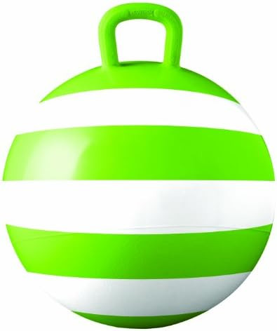 Hedstrom Green Striped Hopper Ball, Kid's Ride-on Toy, Bouncy Hopping Ball with Handle - 15 Inch | Amazon (US)