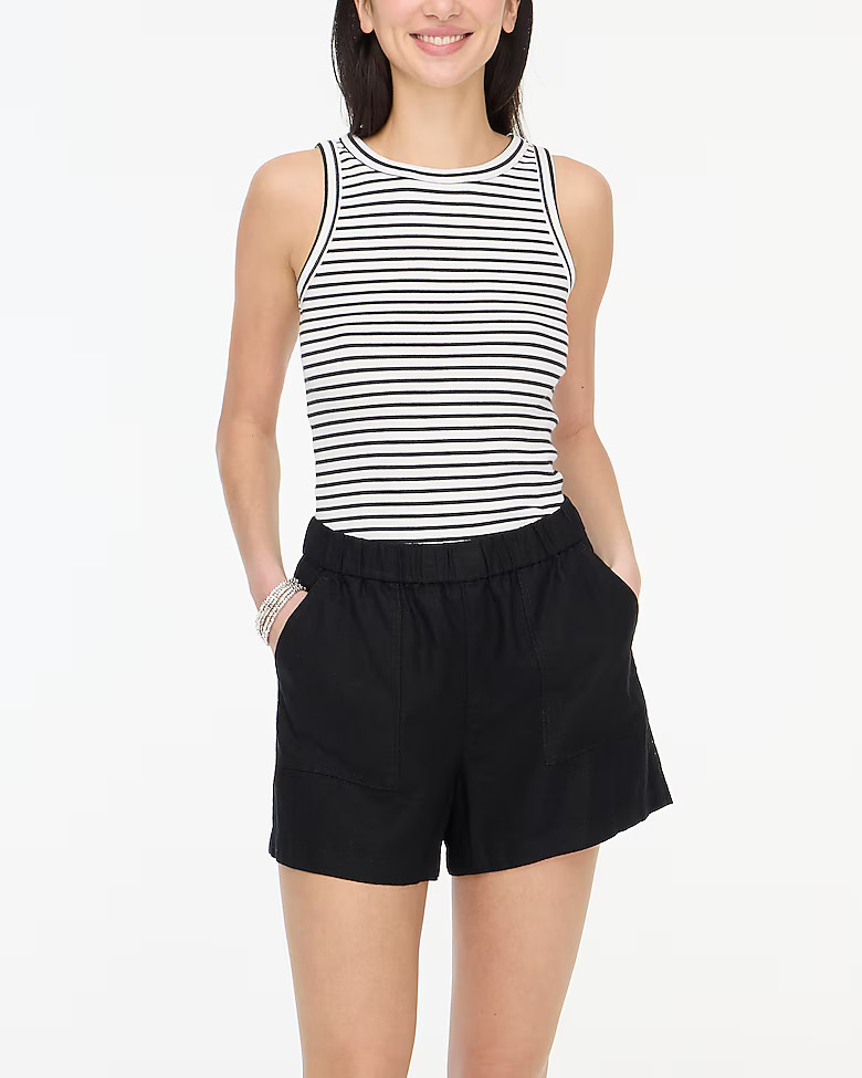 Linen-blend pull-on short | J.Crew Factory