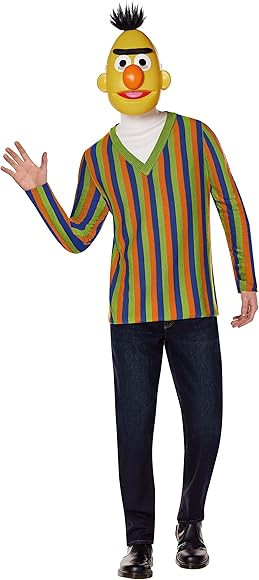 Spirit Halloween Sesame Street Adult Bert Costume Kit | Officially Licensed | TV and Movies Costu... | Amazon (US)