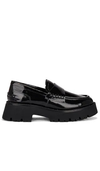 Brooklyn Loafer in Black Hi Shine | Revolve Clothing (Global)