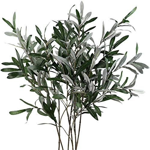 FiveSeasonStuff Faux Olive Branches, Olive Stems Leaves Artificial Décor, Bouquet Filler Home (2... | Amazon (US)