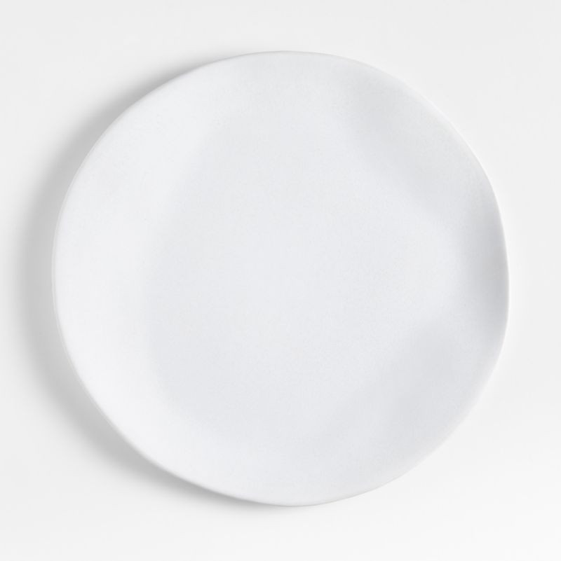 Petals White Stoneware Dinner Plate by Laura Kim | Crate & Barrel | Crate & Barrel