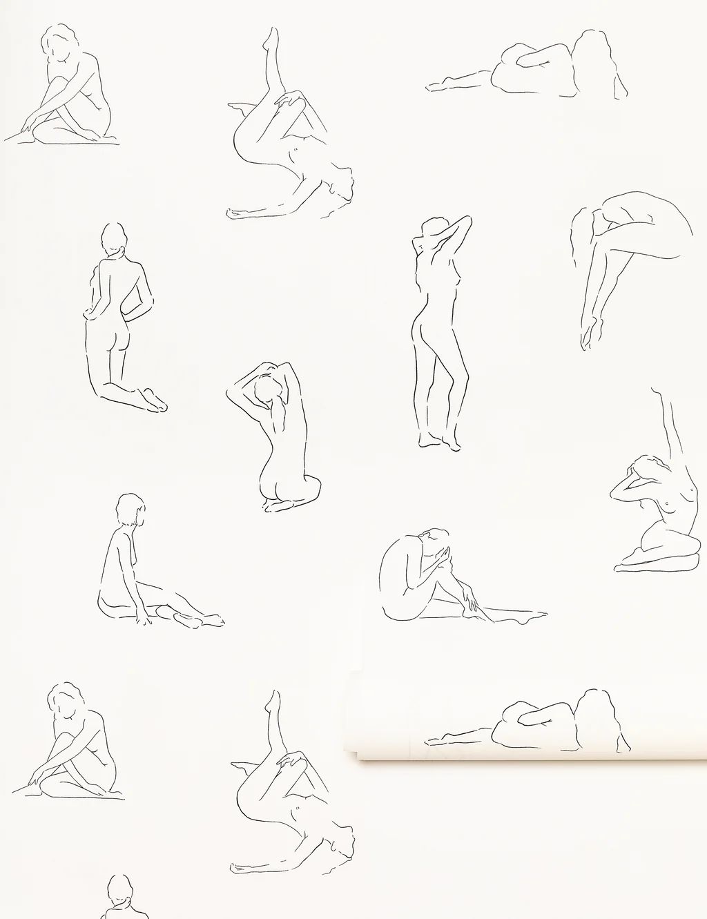 Minimalist Nude Wallpaper | Lulu and Georgia 