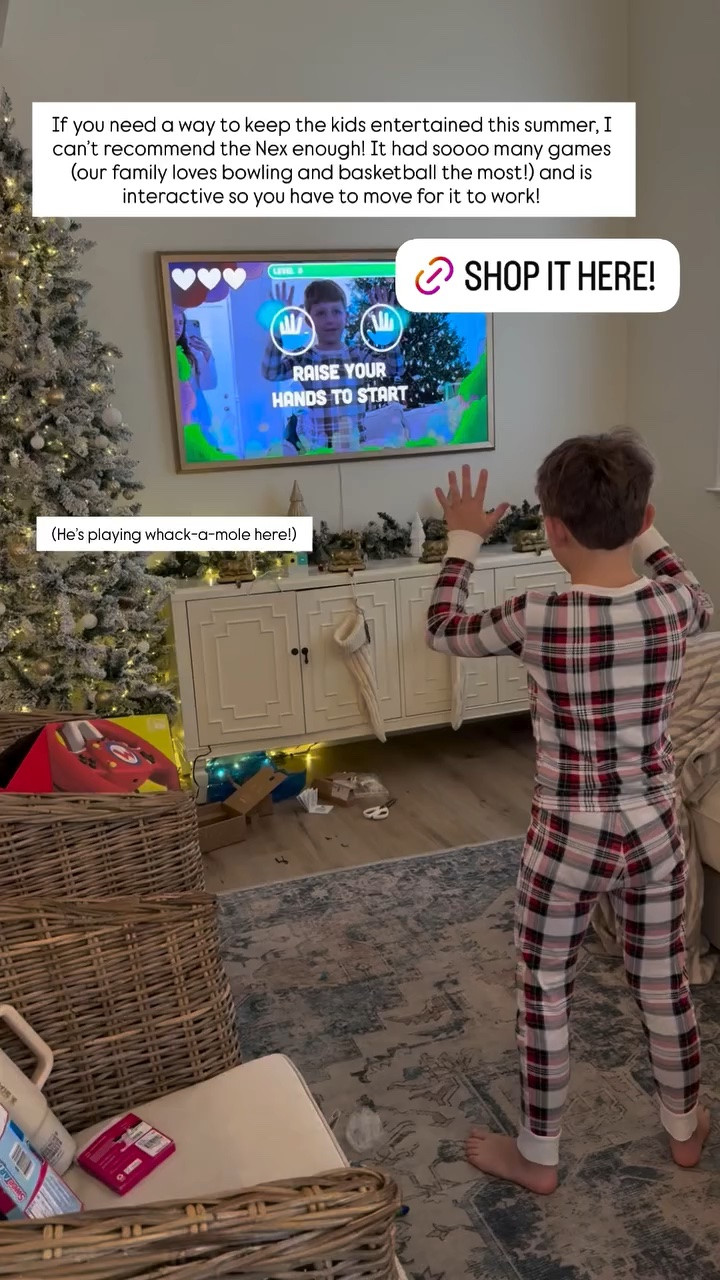 If you need a way to keep the kids entertained this summer, I can’t recommend the Nex enough! It had soooo many games (our family loves bowling and basketball the most!) and is interactive so you have to move for it to work!  @nexplayground 
@amazoninfluencerprogram (He’s playing whack-a-mole here!)