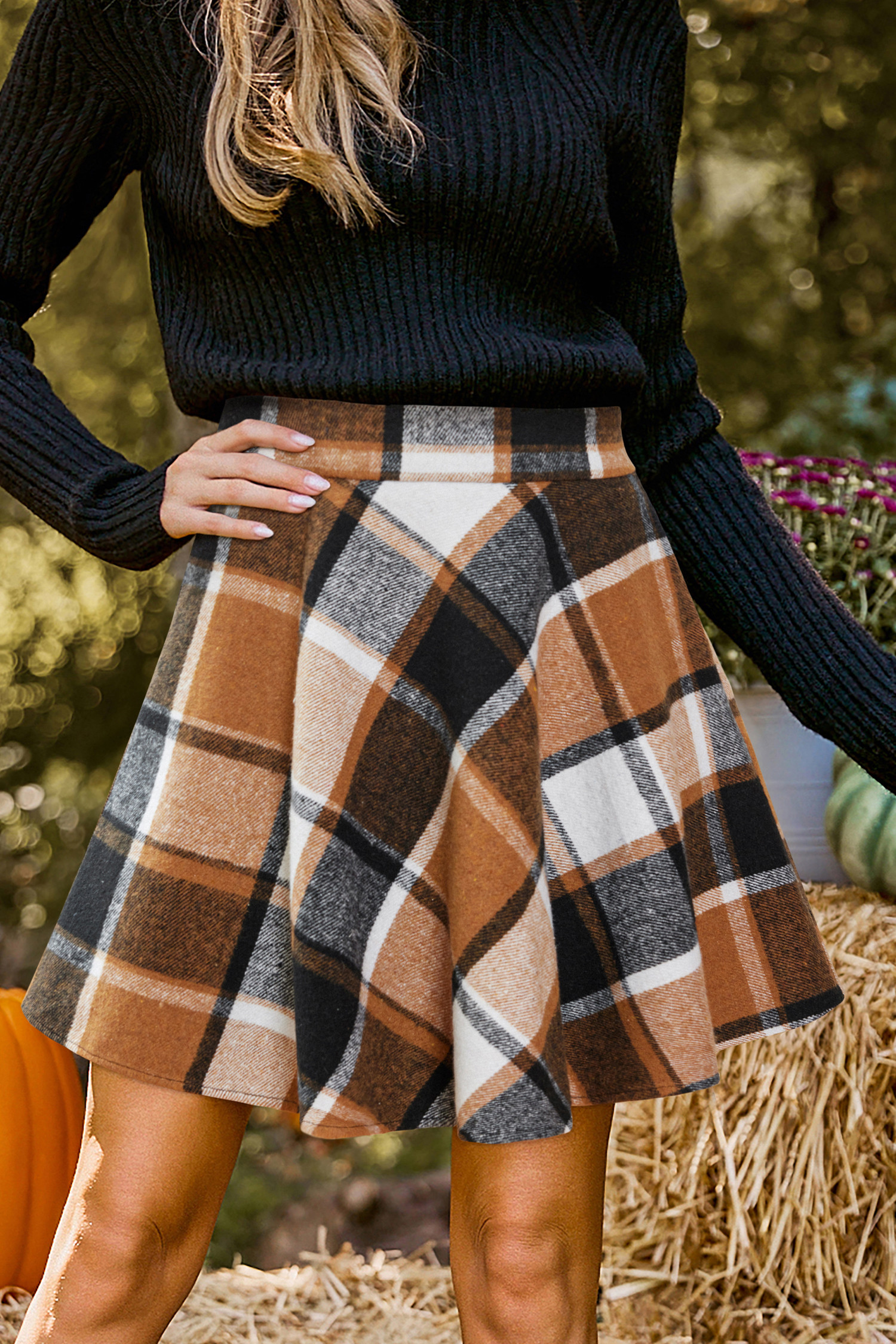 Hey Girl Plaid Mini Skirt - L | Cupshe US