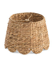 11in Scalloped Rattan Lamp Shade | Marshalls