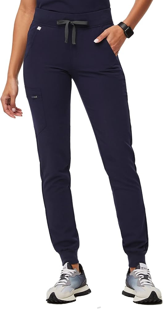 FIGS Zamora Jogger Scrub Pants for Women — Slim Fit, 6 Pockets, Yoga Waistband, Ribbed Ankle Cu... | Amazon (US)