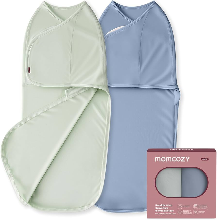 Momcozy Swaddles for Newborns, Quiet Fastner Suitable for Infant 0-3 Months, New-Parent-Friendly ... | Amazon (US)