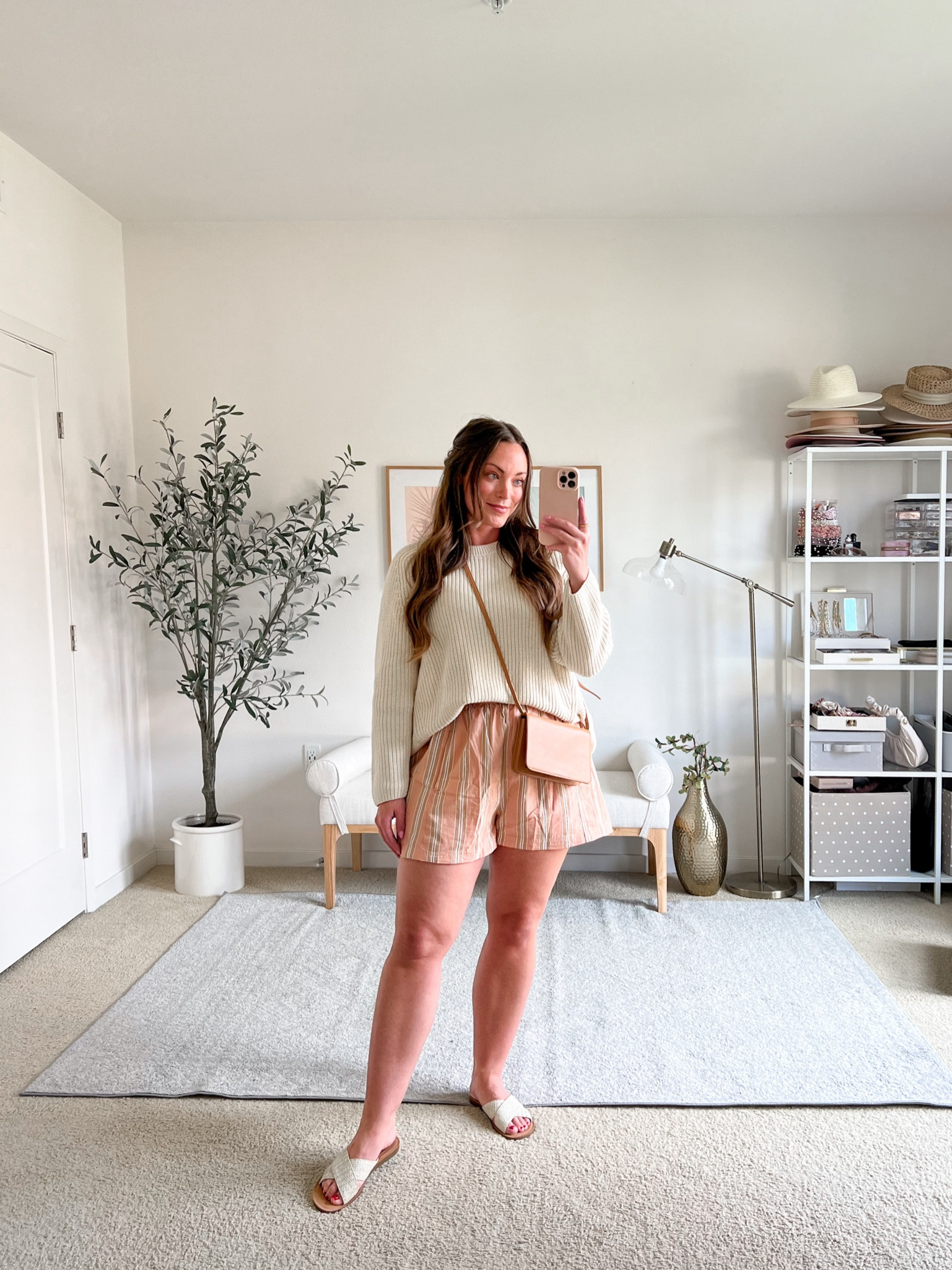 I love these boxer style shorts to style in a casual way 🧡✨ 

Sweater size medium, shorts size large

#LTKmidsize #LTKfindsunder50 #LTKSeasonal