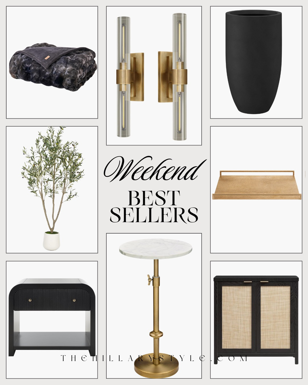 WEEKEND AMAZON BEST SELLERS — MODERN HOME EDIT! These are the home pieces everyone keeps asking me about. Warm brass, soft neutrals, sculptural shapes, and those quiet luxury details that instantly elevate a space. Every single one of these works beautifully in real homes — entryways, living rooms, bedrooms — without feeling overdone.

#Amazon #TheHillaryStyle #WeekendBestsellers #ModernHome #NeutralHome #QuietLuxury #AffordableHome #HomeFinds #InteriorInspo 

 #LTKU #LTKOver40 #LTKHome