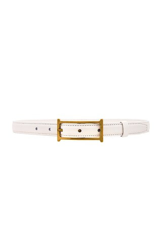 Helsa Logo Mini Belt in White from Revolve.com | Revolve Clothing (Global)