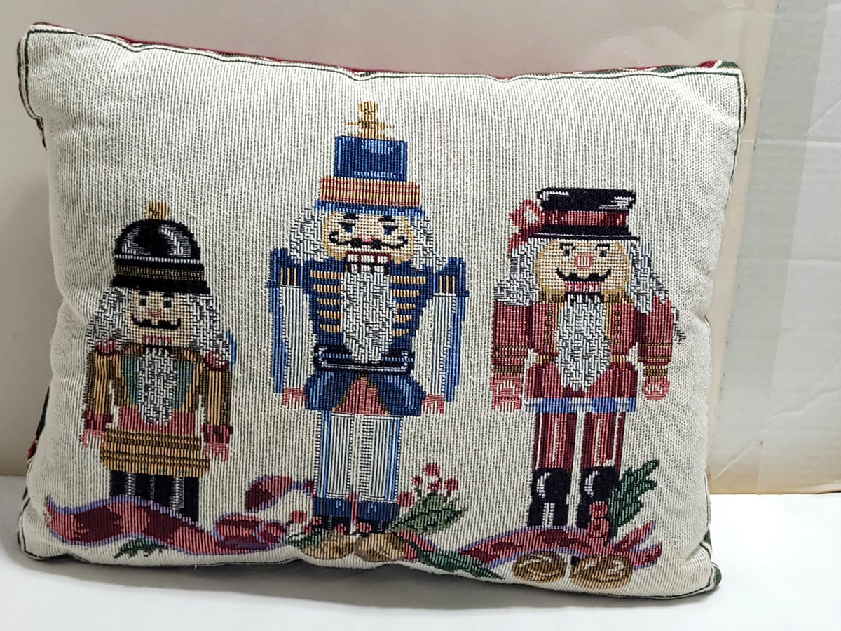 Christmas Needlepoint Pillow Nutcrackers 12 x 15 | eBay | eBay US