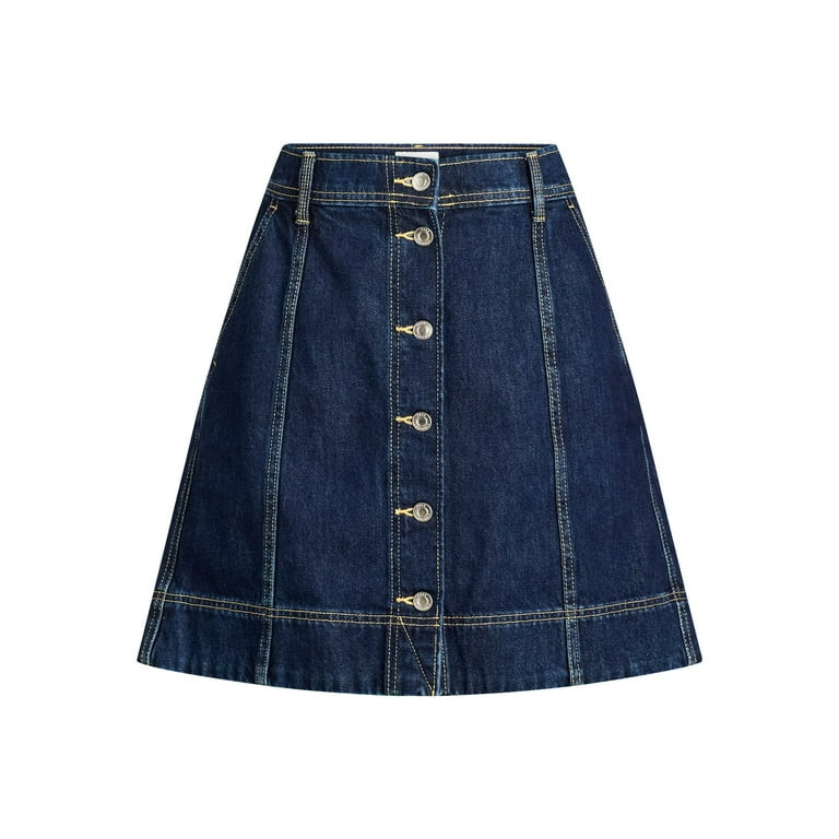 Free Assembly Women’s Denim Mini Skirt, Sizes 0-20 | Walmart (US)