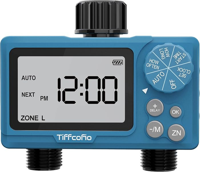 Sprinkler Timer Outdoor, Digital Programmable for Garden Hose, Irrigrtion Timer with Rain Delay a... | Amazon (US)