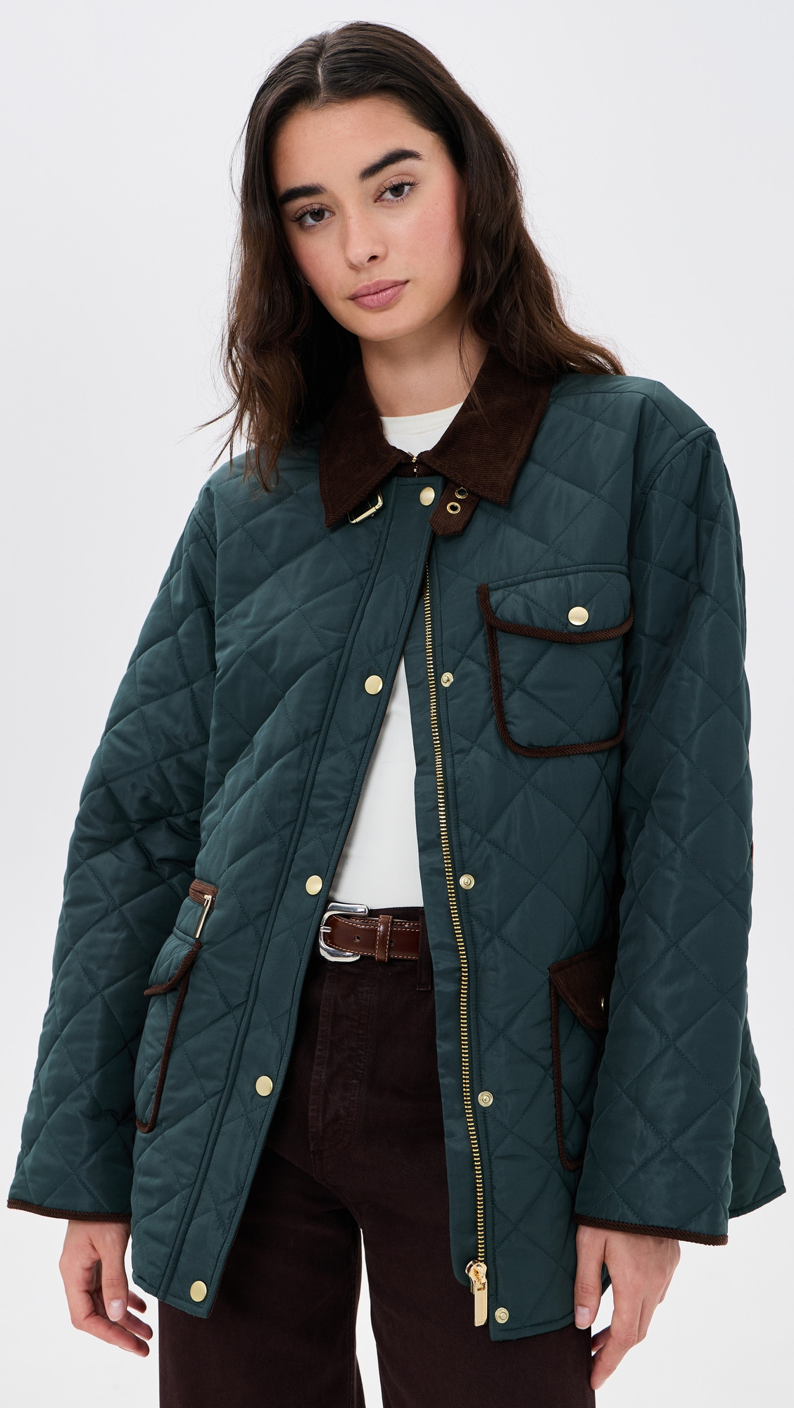 SEROYA Liana Coat Evergreen L | Shopbop