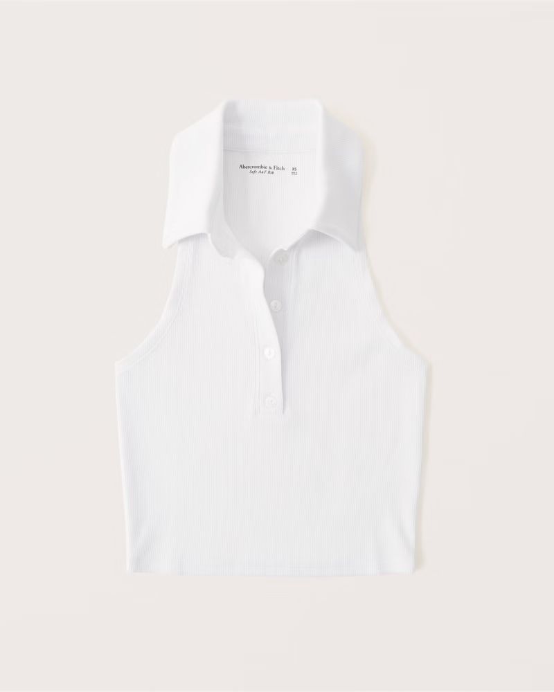 Ribbed Polo Tank | Abercrombie & Fitch (US)