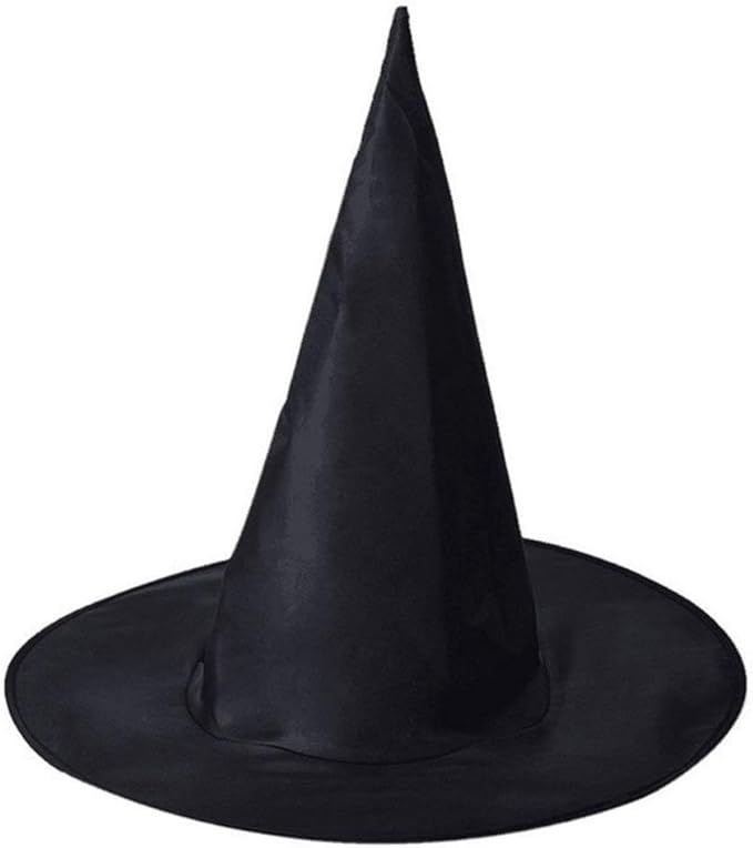 Amazon.com: Feeke Bacekounefly Adult Womens Black Witch Hat for Halloween Costume Accessory (Blac... | Amazon (US)
