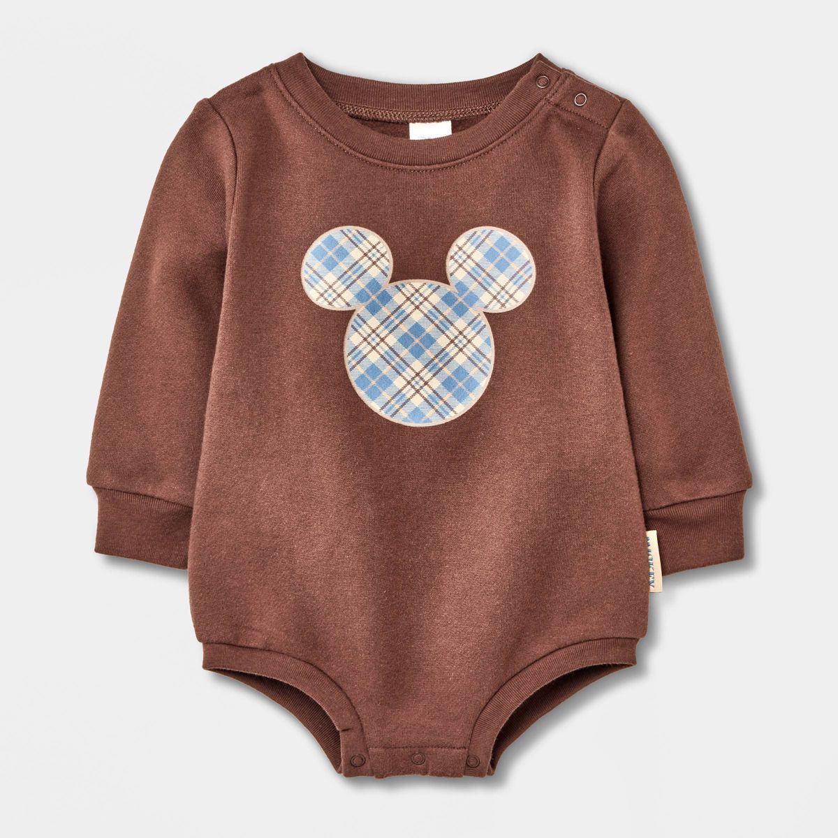 Baby Boys' Disney Mickey Mouse Solid Bodysuit - Brown | Target