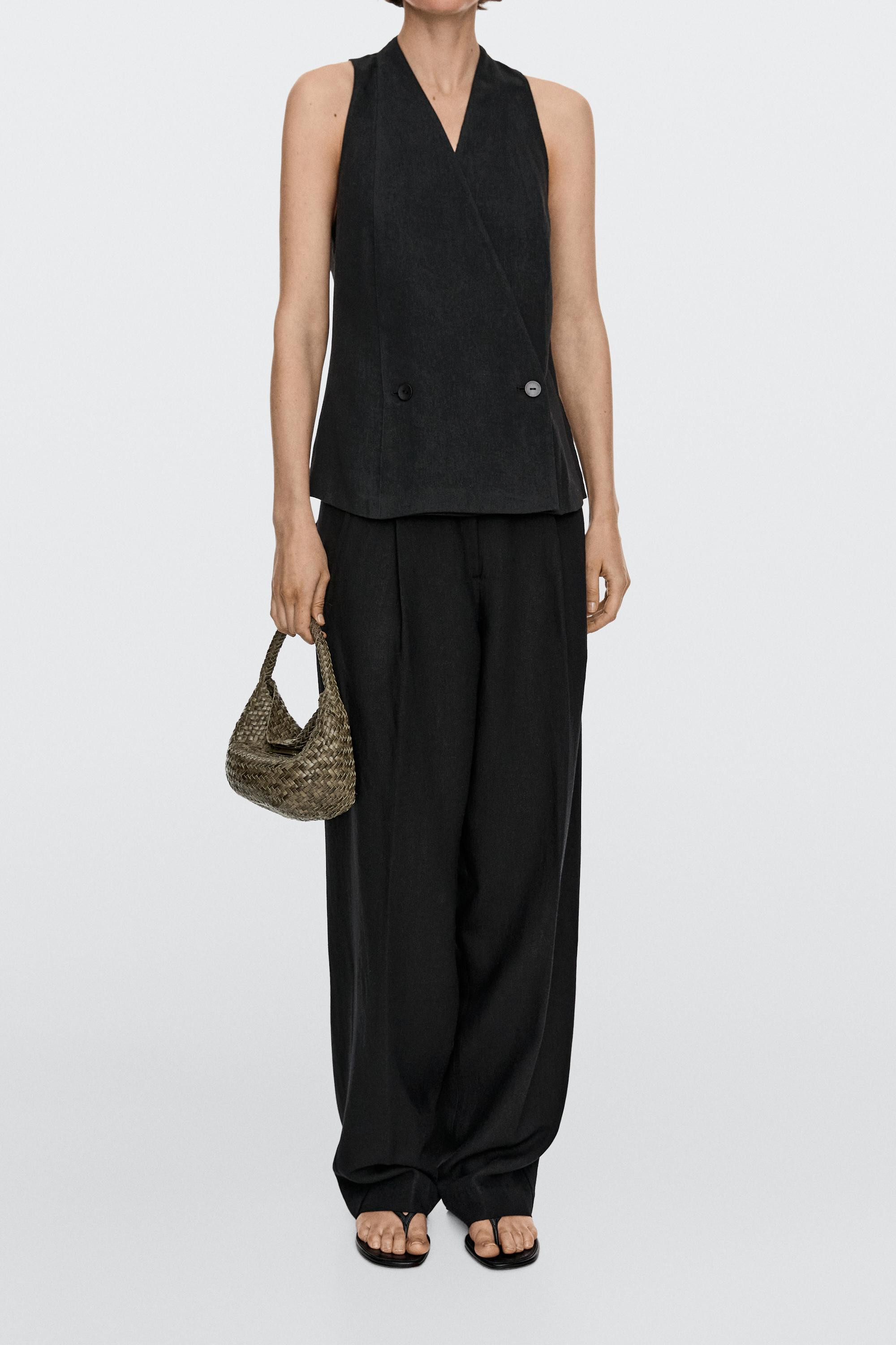 Nappa leather braided mini bag | Massimo Dutti US