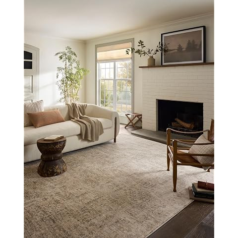 Loloi Magnolia Home by Joanna Gaines Pace Collection PAC-01 Natural/Stone 11'-6" x 15'-4" Area Ru... | Amazon (US)