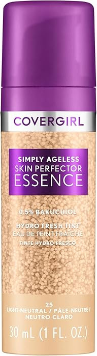 Covergirl Simply Ageless Skin Perfector Essence Foundation, Tinted Skincare Makeup Hybrid, Vegan ... | Amazon (US)