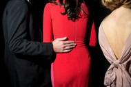 Landon Nordeman"Lady in the Red Dress (at the Frick)" - Abstract Fashion Photography2018