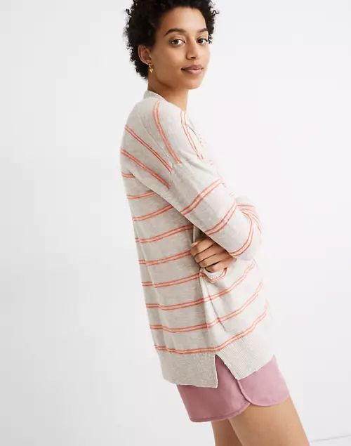 Bradley Cardigan Sweater in Textured Stripe | Madewell