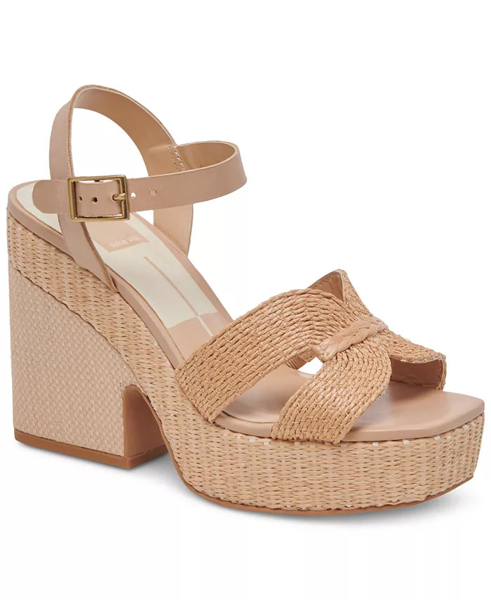 Dolce Vita Women's Cale Platform Espadrille Two-Piece Sandals - Macy's | Macy's