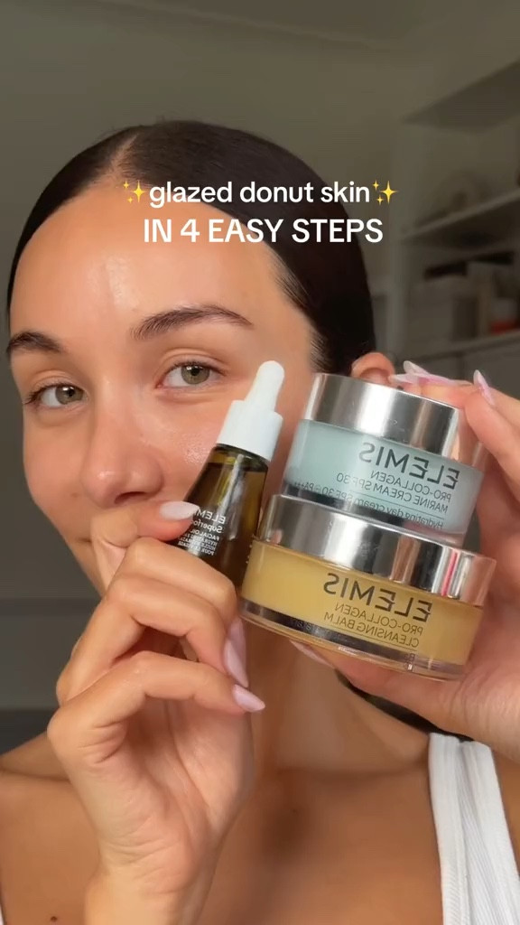 How I get glazed donut skin ✨ I use this routine in mornings when I want to achieve a really hydrated look - it creates the perfect glowy base for my makeup 🤍
Products:
Elemis pro collagen cleansing balm 
Elemis pro collagen miracle cream SPF 30
Elemis superfood facial oil  

#LTKeurope #LTKstyletip #LTKbeauty