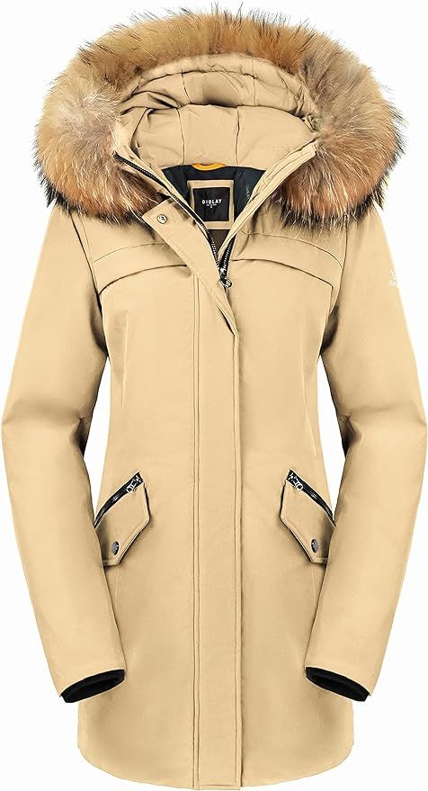 Orolay Women's Down Jacket with Removable Hood Winter Down Coat | Amazon (US)