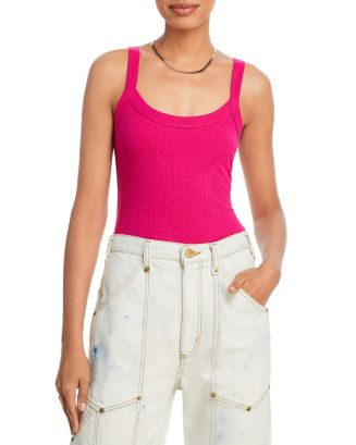 AQUA Ribbed Tank Top - 100% Exclusive Women - Bloomingdale's | Bloomingdale's (US)