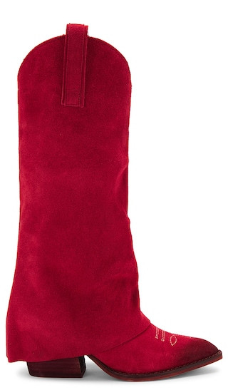 Sorvino Boot in Red Suede | Revolve Clothing (Global)
