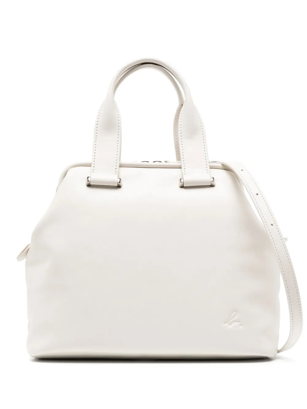 logo凹面压花皮质斜挎包 | Farfetch (CN)