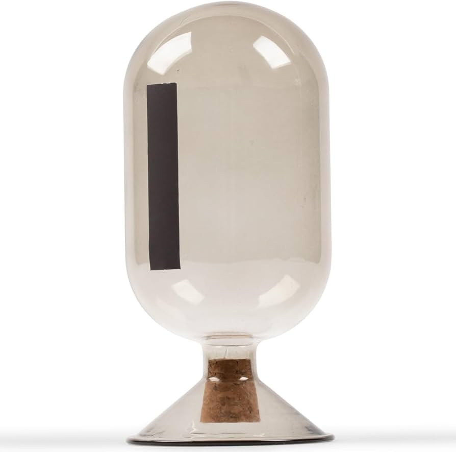 Premium Smoke Glass Cloche - Decorative Jar with Striker. Holder for Long Matches for Candles, Fi... | Amazon (US)