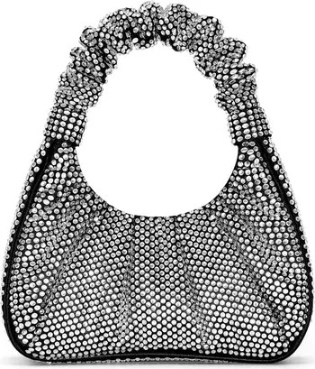 Gabbi Rhinestone Ruched Hobo | Nordstrom