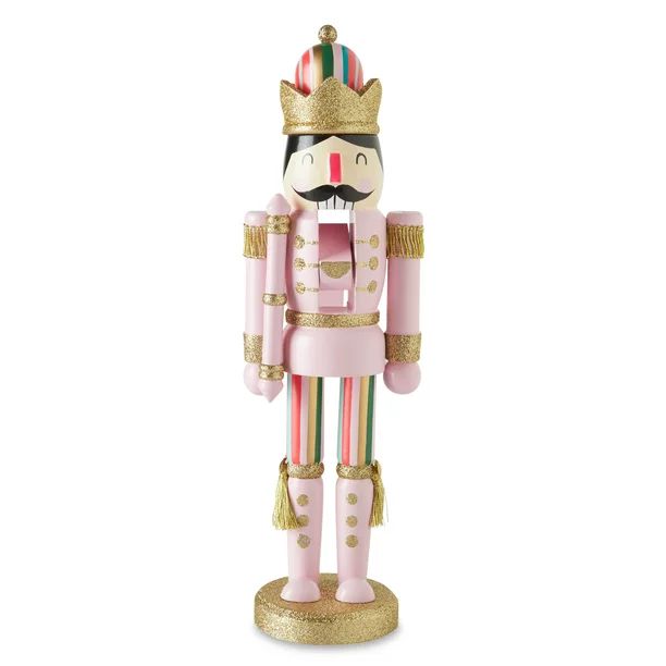 Packed Party "Nuts for the Holidays" 12 inch Nutcracker Pink Christmas Holiday - Walmart.com | Walmart (US)