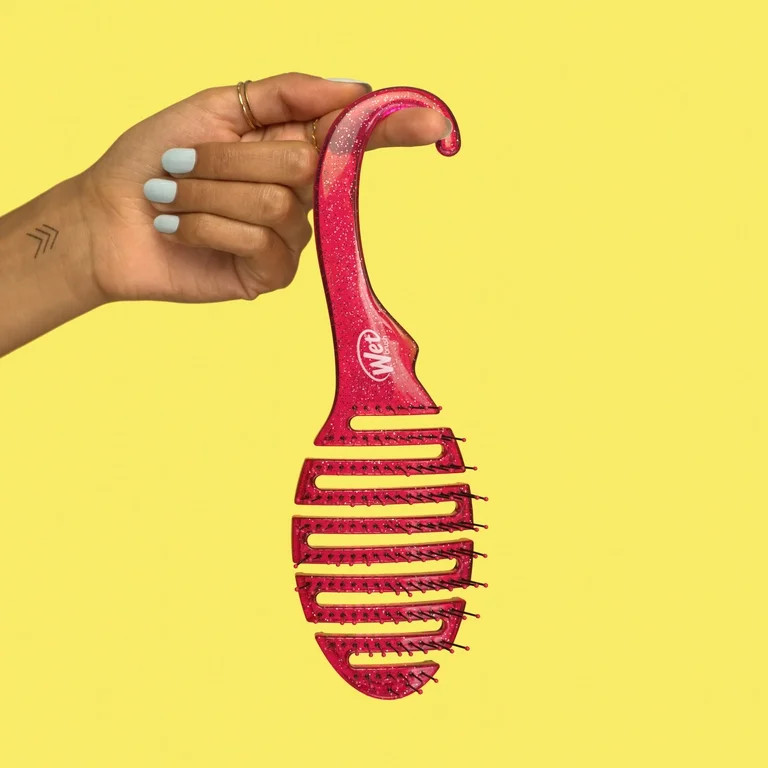 Wet Brush Shower Detangler Pink Glitter - For Hair Treatments or Daily Use, 1CT | Walmart (US)