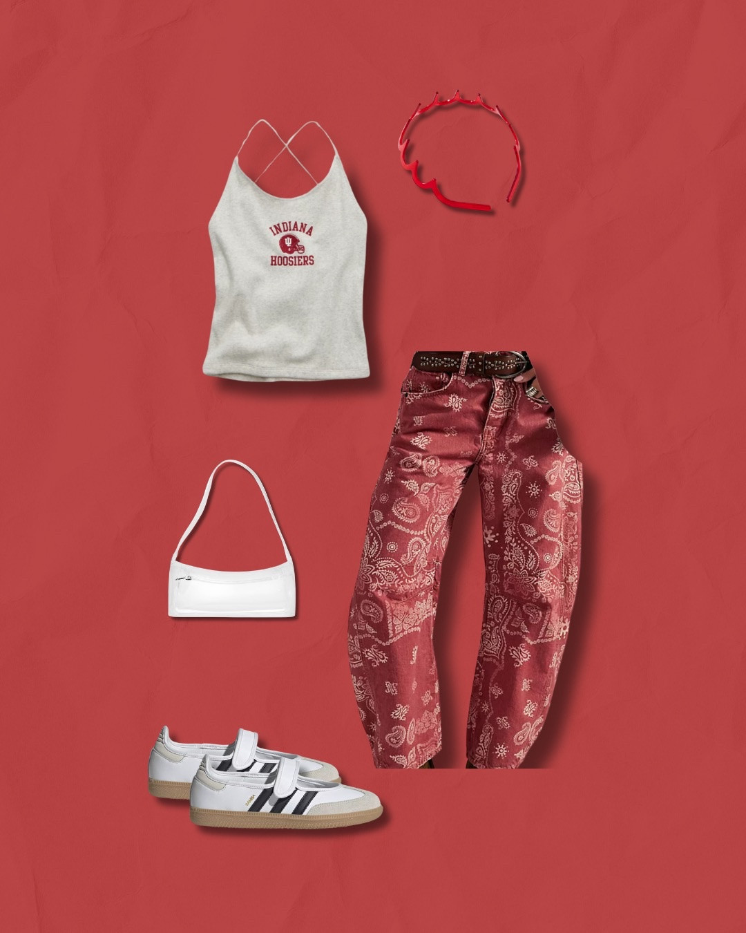 Indiana Hoosier gameday outfits for tailgating!! #hoosiers #indianafootball #redgameday #indianahoosiers #indianauniversity
