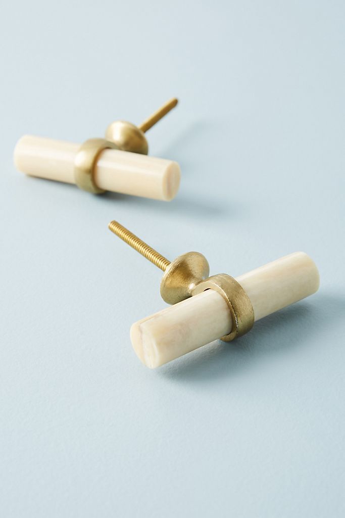 Antler Melody Toggle Knobs, Set of 2 | Anthropologie (US)