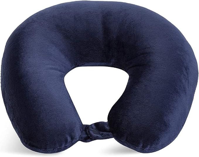 World's Best Feather Soft Microfiber Neck Pillow, Navy | Amazon (US)