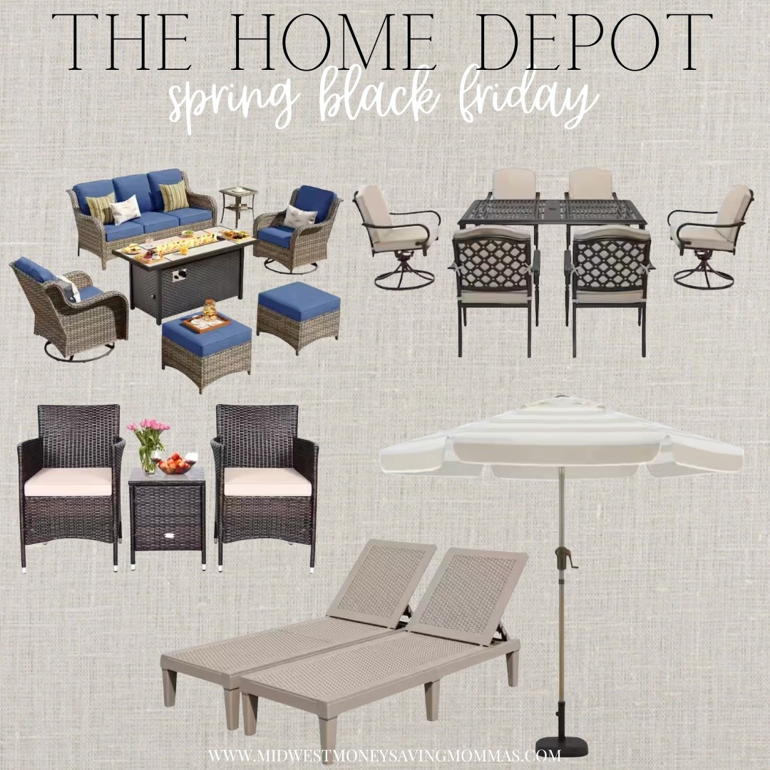 Spring Black Friday at The Home Depot

Patio furniture outdoor furniture umbrella  lounge chair  dining set  patio refresh 

#LTKSaleAlert #LTKHome #LTKSeasonal