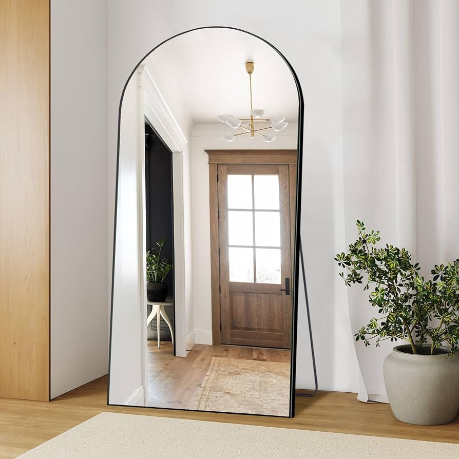 Dolonm 71x32 Inch Arch Full Length Mirror, Modern Design Standing Floor Mirror, Full Body Mirror ... | Amazon (US)