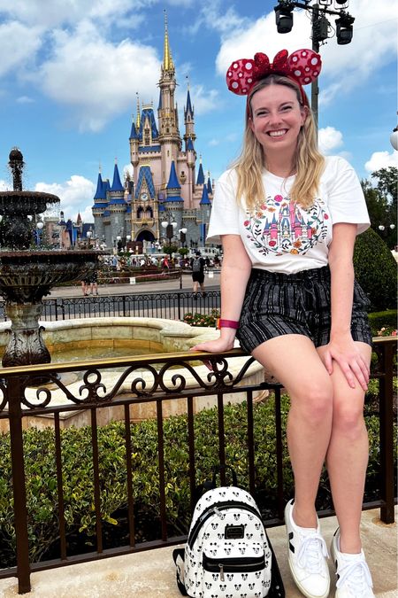 Cute Disney Outfit for a day in the parks! 

Top: Amazon $18.99
Shorts: Walmart $12.99
Shoes: Vejas $179 (any white sneakers work!) 
Bag: Disney Loungefly $69+

Disney girl, Walt Disney world, WDW outfits, theme park outfits, cheap Disney looks 

#LTKtravel #LTKfindsunder50