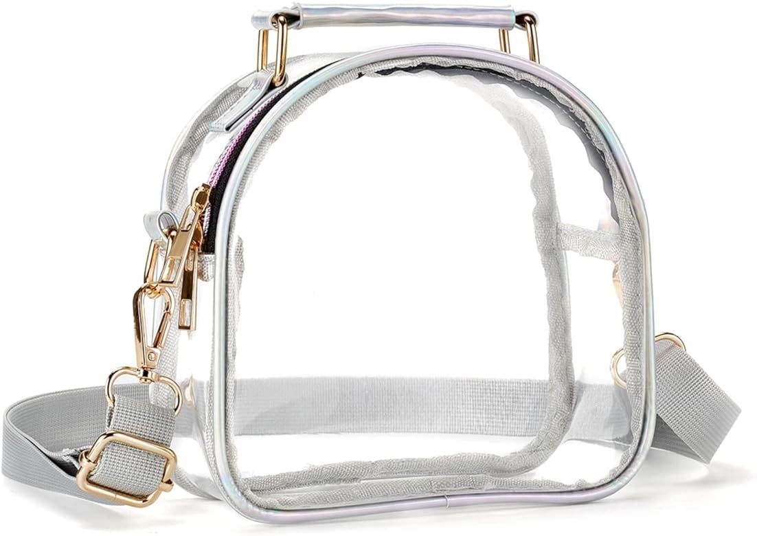 COROMAY Clear Purse for Women, Clear Bag Stadium Approved, See Through Clear Handbag | Amazon (US)