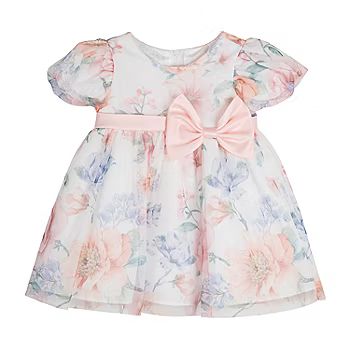 Rare Editions Baby Girls Short Sleeve Fit + Flare Dress | JCPenney