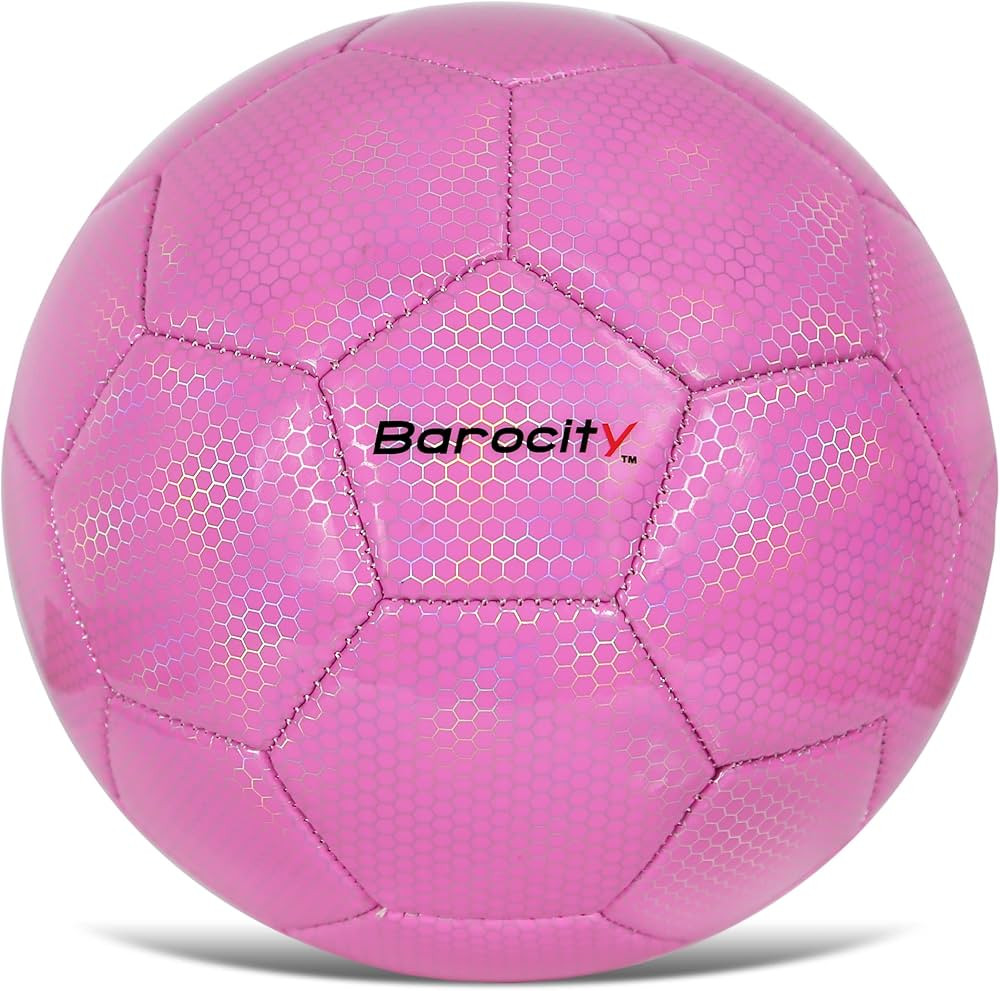 Soccer Ball - Premium Boy and Girl Official Match Ball with Cool Reflective Iridescent Rainbow He... | Amazon (US)