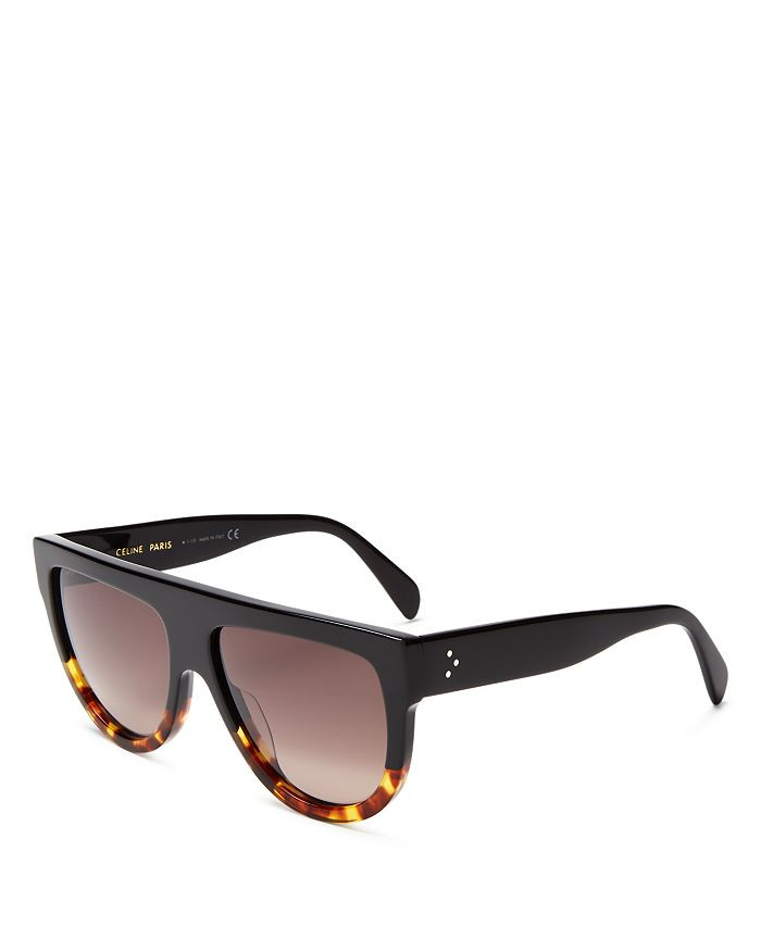 Unisex Flat Top Aviator Sunglasses, 60mm | Bloomingdale's (US)