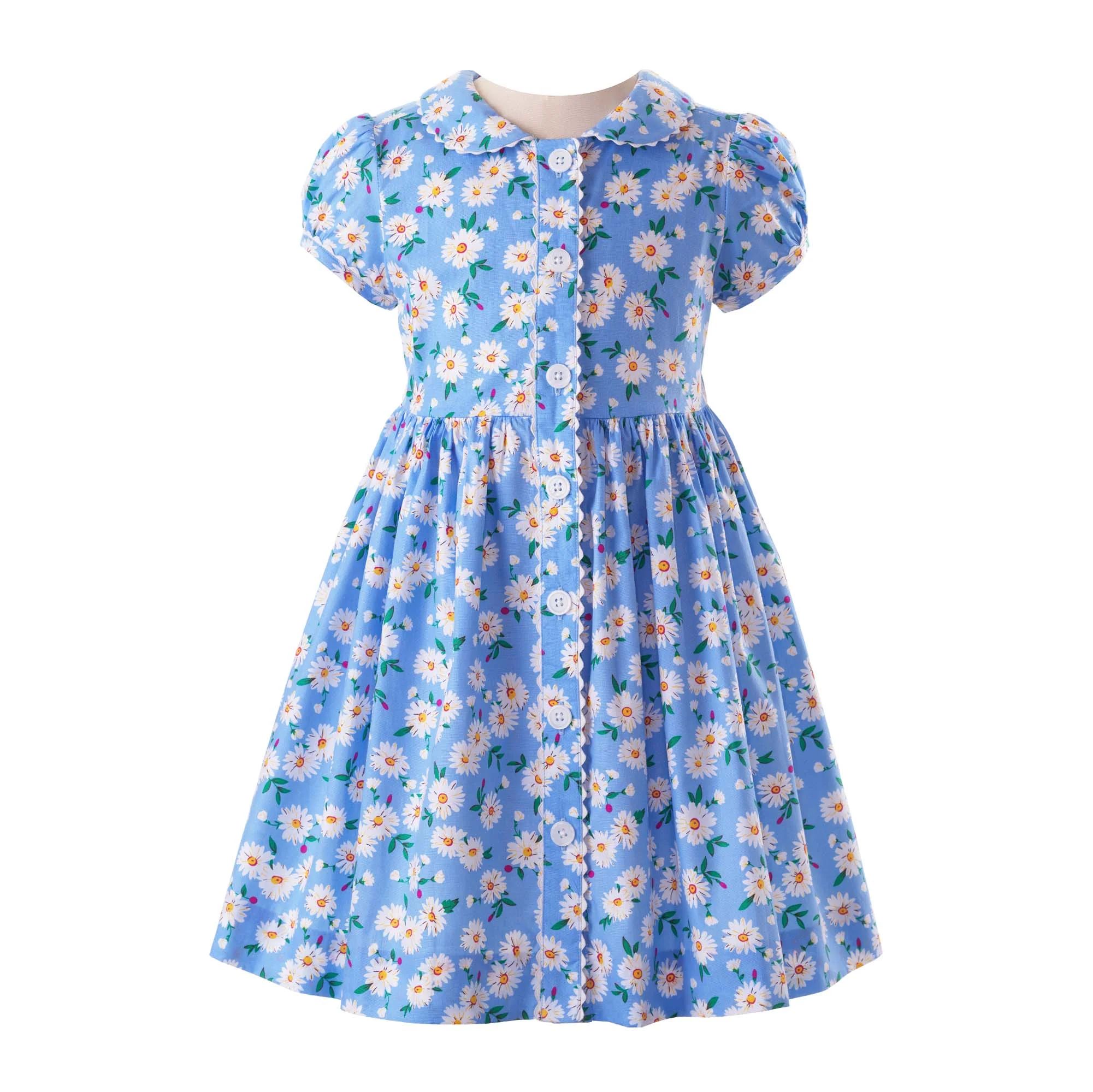 Blossom Button Front Dress | Rachel Riley